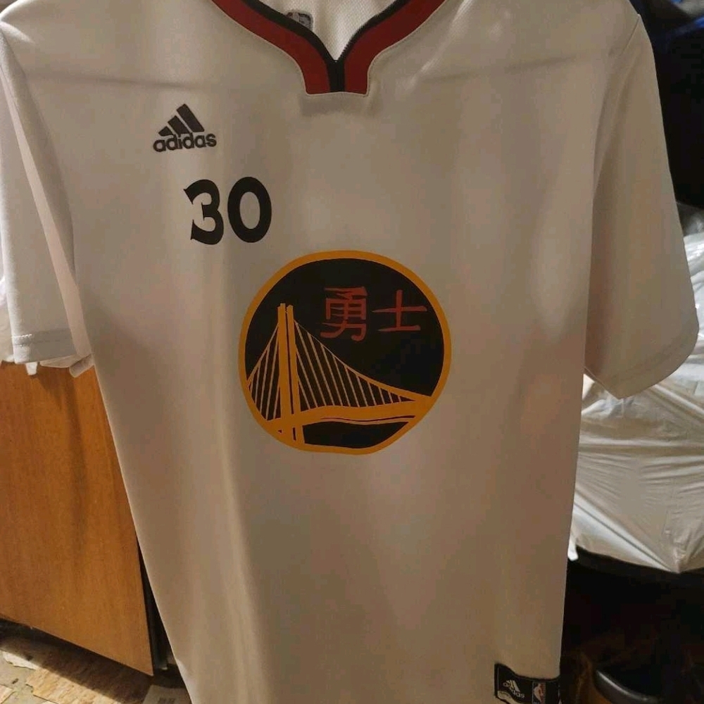 RARE! Chinese Year Of The Monkey Steph Curry Warriors Jersey sz Youth L